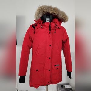 Red Canada goose xxs women's down parka (Trillium parka heritage)
